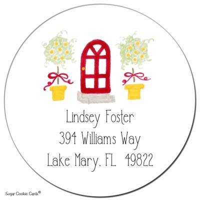 Sugar Cookie Gift Stickers - Red Door Sugar Cookie Gift Stickers - Red Door